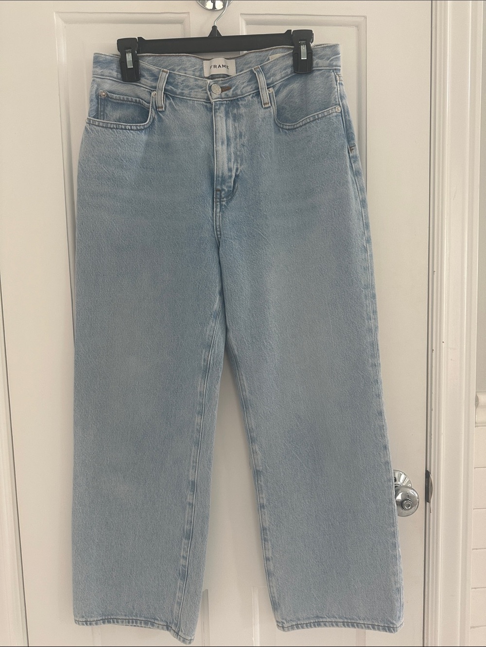 Frame Le Jane Crop Jeans Willamette Wash Denim 28
